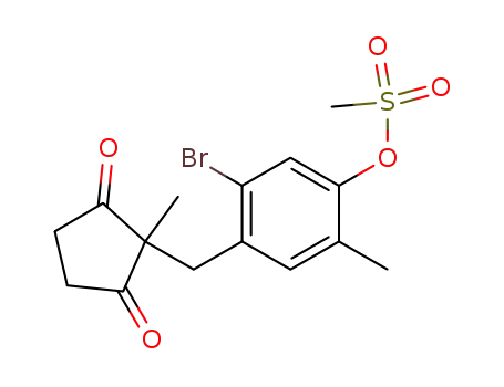 Methanesulfonic acid 5-bromo-2-methyl-4-(1-methyl-2,5-dioxo-cyclopentylmethyl)-phenyl ester