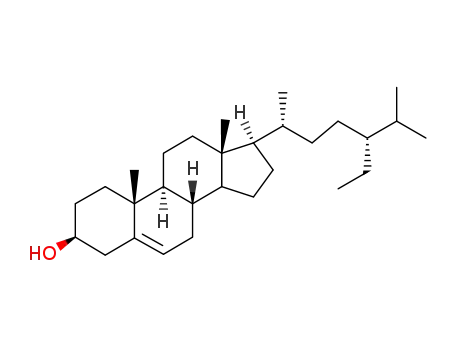 Molecular Structure of 83-47-6 ((3beta,24S)-stigmast-5-en-3-ol)