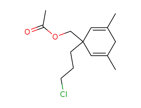 3-(acetoxymethyl)-3-(3-chloropropyl)-1,5-dimethyl-1,4-cyclohexadiene
