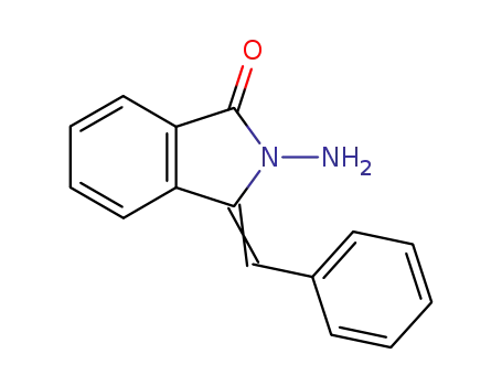Molecular Structure of 99763-56-1 (1H-Isoindol-1-one, 2-amino-2,3-dihydro-3-(phenylmethylene)-)