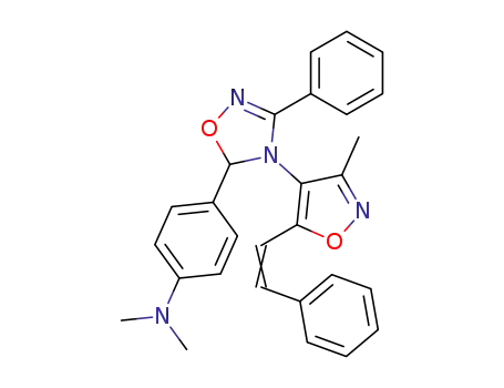 5-(p-dimethylaminophenyl)-4-(3-methyl-5-styryl-4-isoxazolyl)-3-phenyl-Δ<sup>2</sup>-1,2,4-oxadiazoline