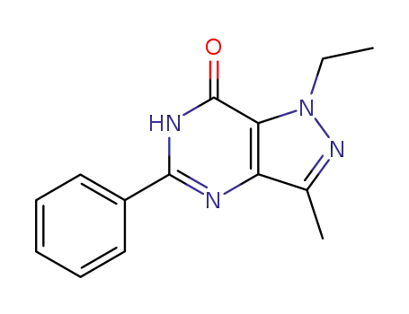 7H-Pyrazolo[4,3-d]pyrimidin-7-one,
1-ethyl-1,4-dihydro-3-methyl-5-phenyl-