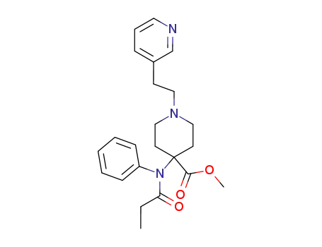4-(Phenyl-propionyl-amino)-1-(2-pyridin-3-yl-ethyl)-piperidine-4-carboxylic acid methyl ester