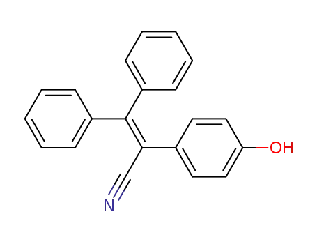 2-(4-hydroxyphenyl)-3,3-diphenylacrylonitrile