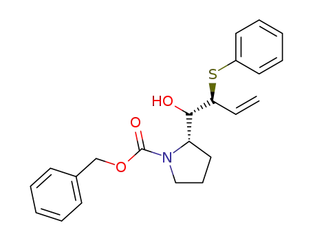 (2S,1'S,2'S)-N-(Benzyloxycarbonyl)-2-<1'-hydroxy-2'-(phenylthio)-3'-butenyl>pyrrolidine