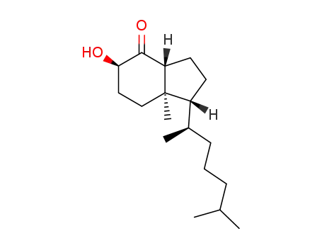 Molecular Structure of 133447-40-2 (De-A,B-9α-hydroxycholestan-8-one)