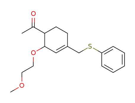 1-[2-(2-Methoxy-ethoxy)-4-phenylsulfanylmethyl-cyclohex-3-enyl]-ethanone