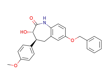 (3S,4S)-7-Benzyloxy-3-hydroxy-4-(4-methoxy-phenyl)-1,3,4,5-tetrahydro-benzo[b]azepin-2-one