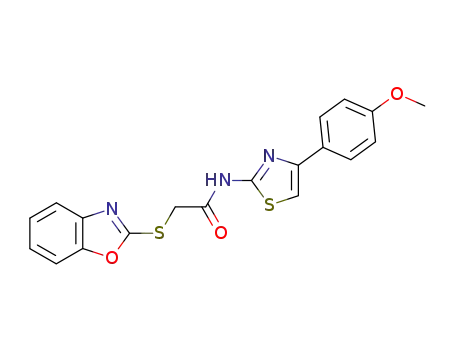 2-(Benzooxazol-2-ylsulfanyl)-N-[4-(4-methoxy-phenyl)-thiazol-2-yl]-acetamide