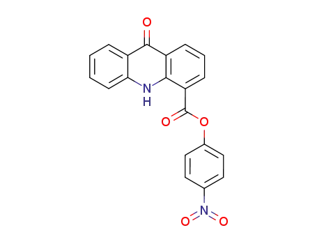 Molecular Structure of 63178-94-9 (4-Acridinecarboxylic acid, 9,10-dihydro-9-oxo-, 4-nitrophenyl ester)