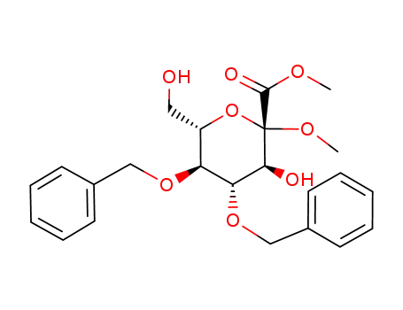 (2R,3S,4S,5S,6S)-4,5-Bis-benzyloxy-3-hydroxy-6-hydroxymethyl-2-methoxy-tetrahydro-pyran-2-carboxylic acid methyl ester