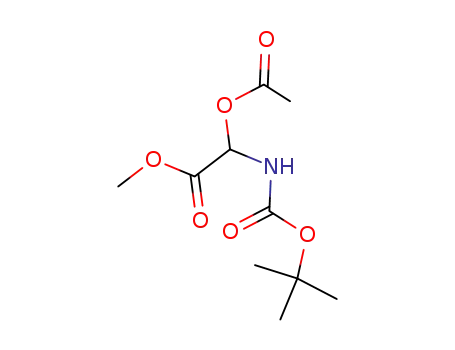 acetyloxy[[(1,1-dimethylethoxy)carbonyl]amino]acetic acid methyl ester