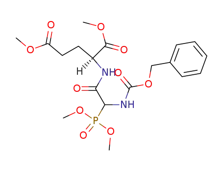Molecular Structure of 128135-42-2 (dimethyl N-<2-<(benzyloxycarbonyl)amino>-2-(dimethoxyphosphinyl)acetyl>-L-glutamate)