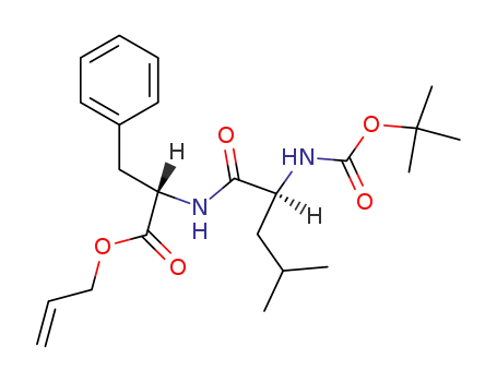 L-Phenylalanine, N-[N-[(1,1-dimethylethoxy)carbonyl]-L-leucyl]-,
2-propenyl ester