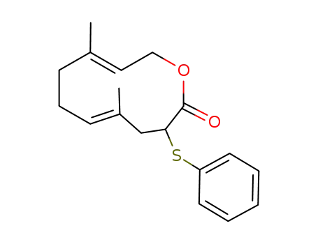 2-(phenylthio)-4,8-dimethyl-4(E),8(E)-decadienolide