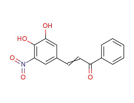 Molecular Structure of 116313-76-9 (3-(3,4-dihydroxy-5-nitrophenyl)-1-phenylprop-2-en-1-one)