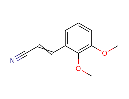 Molecular Structure of 81011-95-2 (2-Propenenitrile, 3-(2,3-dimethoxyphenyl)-)