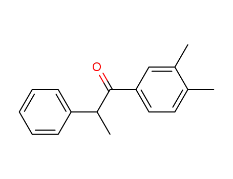 Molecular Structure of 135584-30-4 (1-(3,4-dimethylphenyl)-2-phenyl-1-propanone)