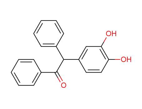 Molecular Structure of 118621-73-1 (2-(3,4-Dihydroxy-phenyl)-1,2-diphenyl-ethanone)