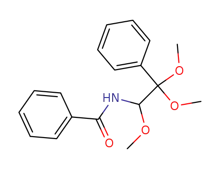 Molecular Structure of 126193-96-2 (N-benzoyl-1,2,2-trimethoxy-2-phenylethyl amine)