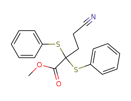 diphenylthio-2,2' cyano-4 butyrate de methyle
