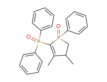 Molecular Structure of 31614-51-4 (3,4-dimethyl-2-diphenylphosphinyl-1-phenyl-2-phospholene 1-oxide)