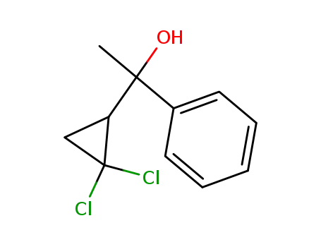 Molecular Structure of 61971-71-9 (Benzenemethanol, a-(2,2-dichlorocyclopropyl)-a-methyl-)