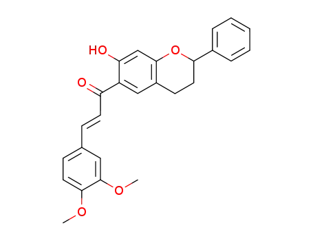 2-Propen-1-one,
1-(3,4-dihydro-7-hydroxy-2-phenyl-2H-1-benzopyran-6-yl)-3-(3,4-dimeth
oxyphenyl)-