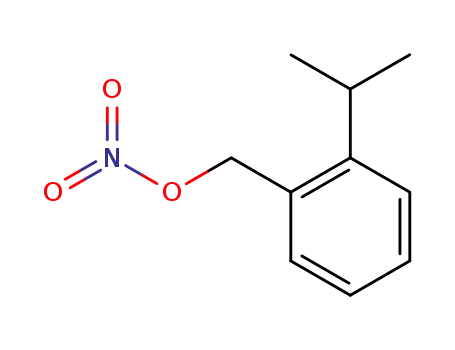 Molecular Structure of 128260-55-9 (1-Isopropyl-2-nitrooxymethyl-benzene)