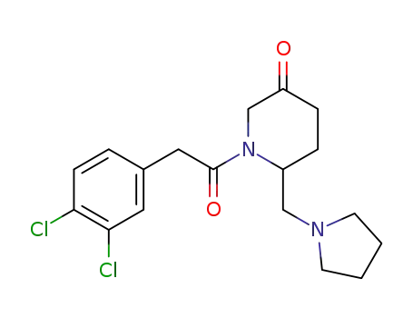1-<(3,4-dichlorophenyl)acetyl>-6-(1-pyrrolidinylmethyl)-3-piperidinone