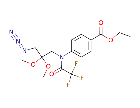 4-[(3-Azido-2,2-dimethoxy-propyl)-(2,2,2-trifluoro-acetyl)-amino]-benzoic acid ethyl ester