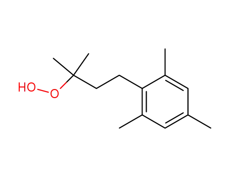 Molecular Structure of 85981-78-8 (Hydroperoxide, 1,1-dimethyl-3-(2,4,6-trimethylphenyl)propyl)