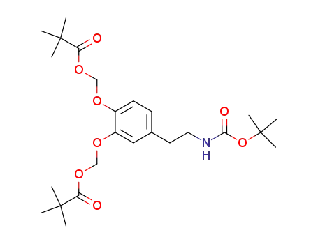 N-(tert-butoxycarbonyl)-3,4-bis<(pivalyloxy)methyl>dopamine