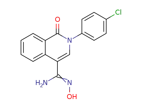 2-(4-Chloro-phenyl)-N-hydroxy-1-oxo-1,2-dihydro-isoquinoline-4-carboxamidine