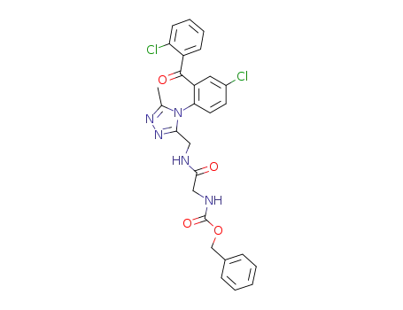 2',5-dichloro-2-<3-<<α-<(benzyloxycarbonyl)aminol>acetamido>methyl>-5-methyl-4H-1,2,4-triazol-4-yl>benzophenone
