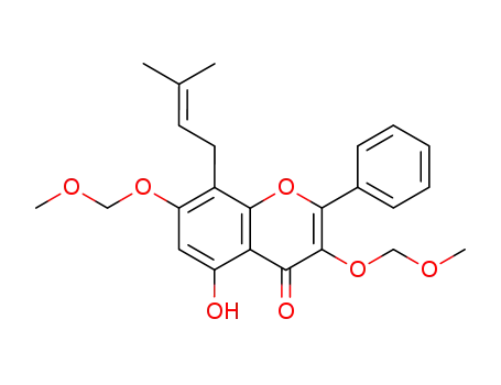 5-Hydroxy-3,7-bis-methoxymethoxy-8-(3-methyl-but-2-enyl)-2-phenyl-chromen-4-one