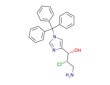 (1S,2S)-3-Amino-2-chloro-1-(1-trityl-1H-imidazol-4-yl)-propan-1-ol