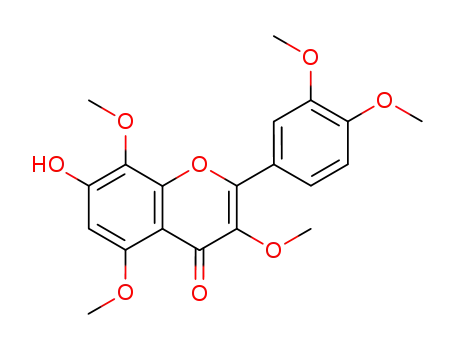 4H-1-Benzopyran-4-one,
2-(3,4-dimethoxyphenyl)-7-hydroxy-3,5,8-trimethoxy-