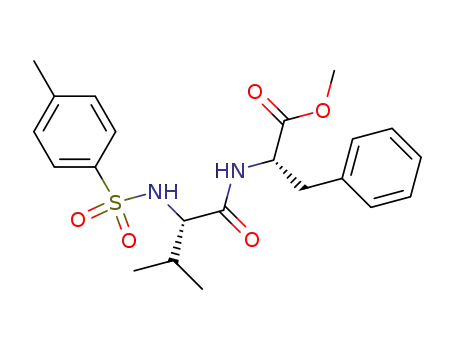 L-Phenylalanine, N-[N-[(4-methylphenyl)sulfonyl]-L-valyl]-, methyl ester