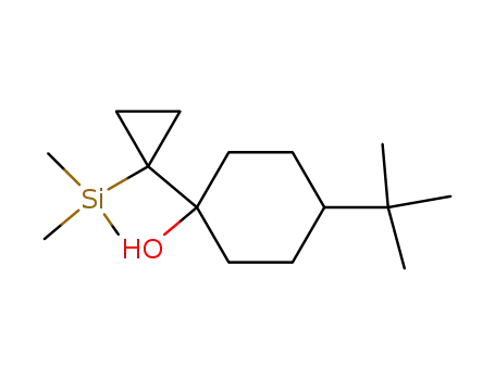 Molecular Structure of 89657-06-7 (Cyclohexanol, 4-(1,1-dimethylethyl)-1-[1-(trimethylsilyl)cyclopropyl]-)