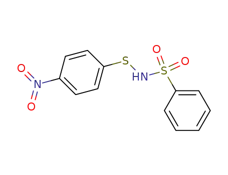 Molecular Structure of 52456-96-9 (Benzenesulfonamide, N-[(4-nitrophenyl)thio]-)