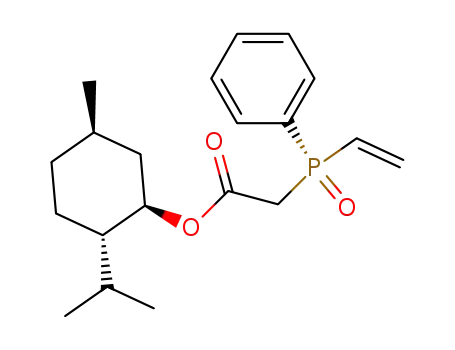 (-)-(S<sub>P</sub>)-<(menthoxycarbonyl)methyl>phenylvinylphosphine oxide