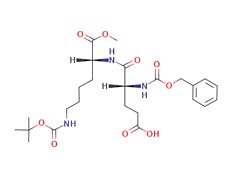 Molecular Structure of 110473-28-4 (N-(benzyloxycarbonyl)-D-glutamyl-N'-(tert-butyloxycarbonyl)-D-lysine methyl ester)