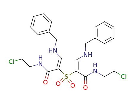2,2'-sulfonylbis<3-(benzylamino)-(E,E)-N-(2-chloroethyl)propenamide>