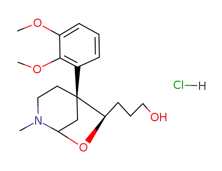 (1R*,5R*,6S*)-5-(2,3-Dimethoxyphenyl)-2-methyl-6-(3-hydroxypropyl)-7-oxa-2-azabicyclo<3.2.1>octane Hydrochloride
