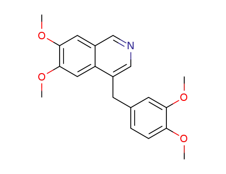 Molecular Structure of 32871-93-5 (4-(3,4-dimethoxybenzyl)-6,7-dimethoxyisoquinoline)