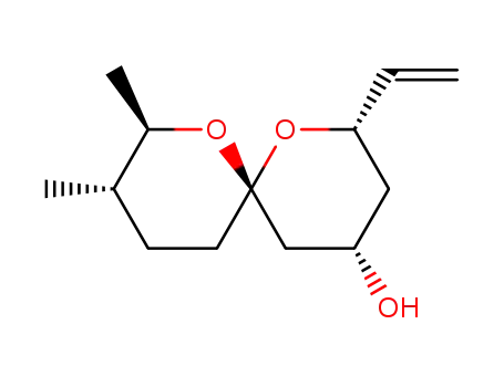 2(S)-vinyl-4(S)-hydroxy-8(R),9(S)-dimethyl-1,7-dioxaspiro<5.5>undecane