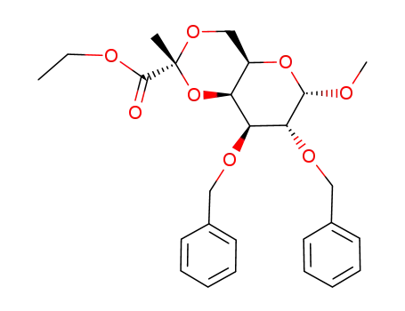 methyl 2,3-di-O-benzyl-4,6-O-<(R)-(1-ethoxycarbonyl)ethylidene>-α-D-galactopyranoside