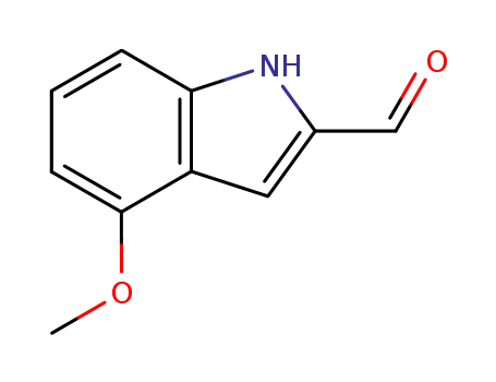 Molecular Structure of 213682-04-3 (4-methoxy-1H-indole-2-carbaldehyde)