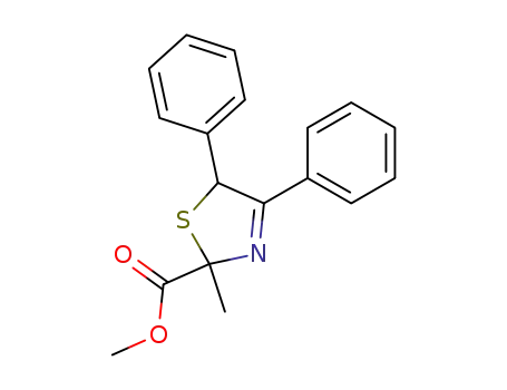 2-Methyl-4,5-diphenyl-2,5-dihydro-thiazole-2-carboxylic acid methyl ester